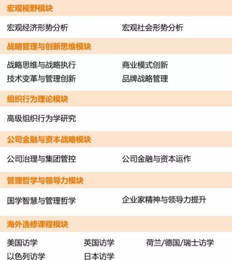 BSN荷兰商学院DBA工商管理博士学位项目(上海班)课程设置