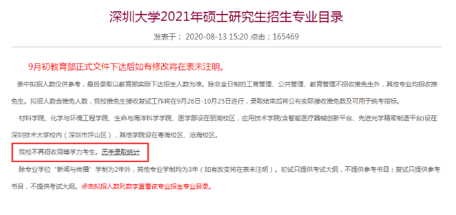 深圳大学考研扩招923人!